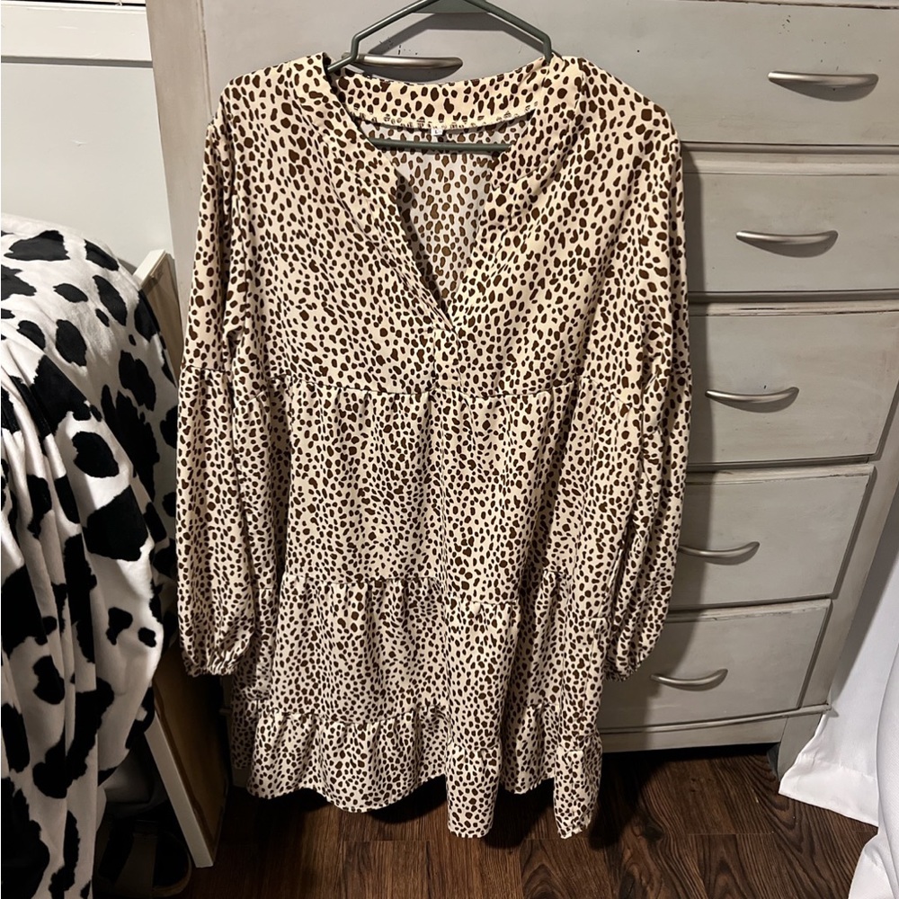 Animal print dress